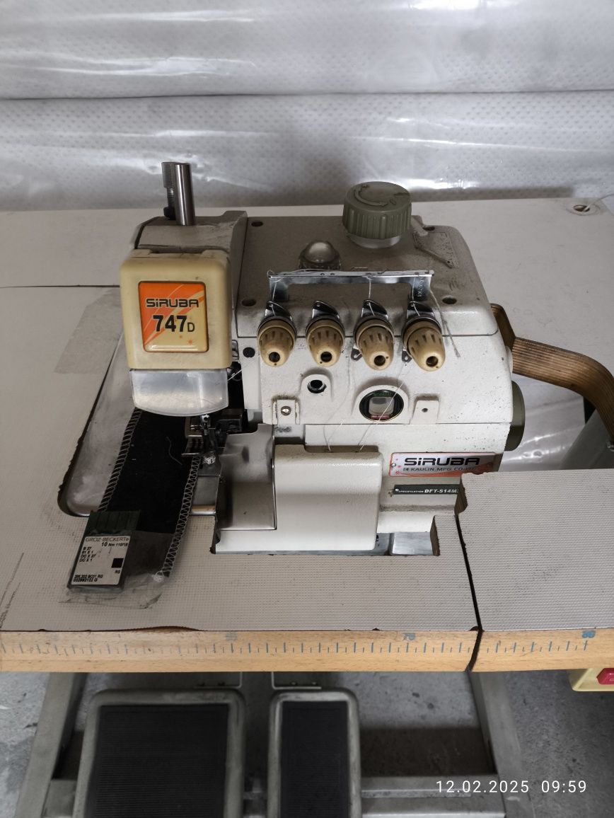 Overlock siruba 747D  4 nitkowy #juki#pegasus#