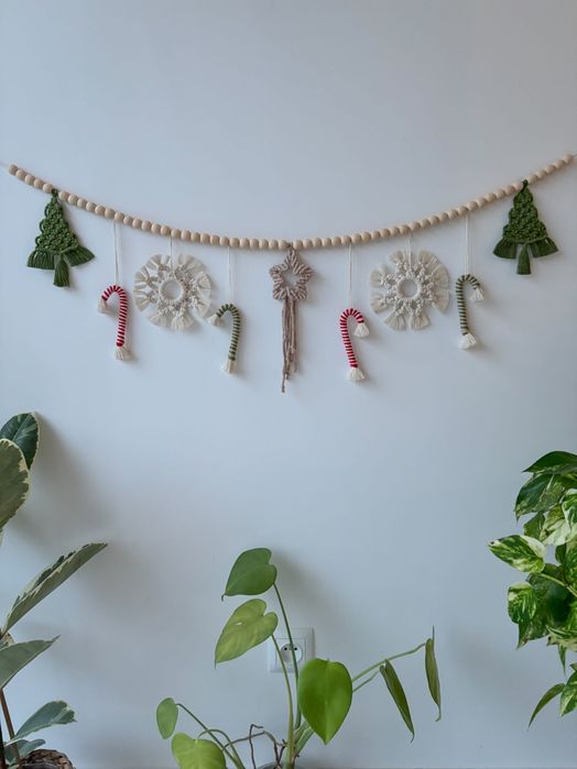 Girlanda zimowa świąteczna święta christmas zima choinka śnieżynka