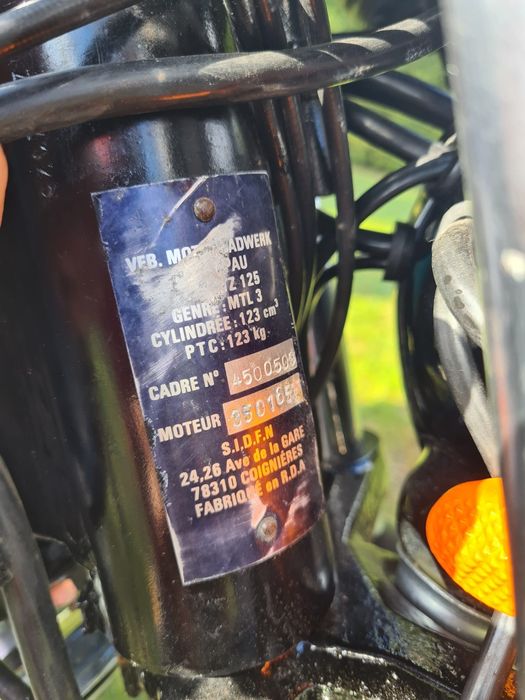 MZ ETZ 125 podajnik oleju