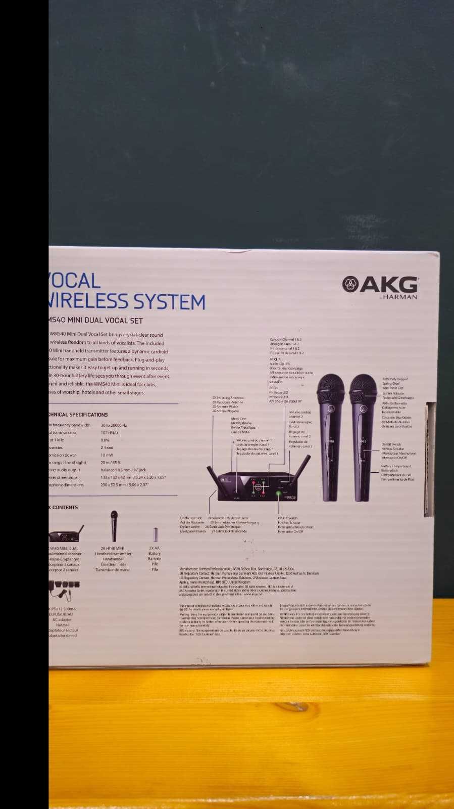 Microfone sem fio - AKG WMS 40 Mini Dual Vocal