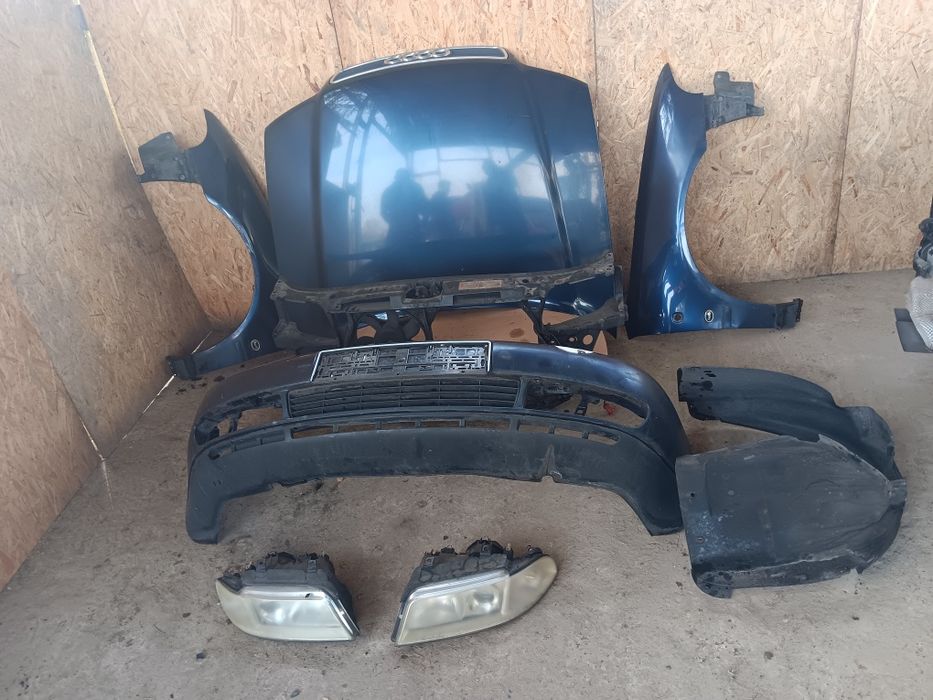 Audi a4 b5 maska zderzak lampa błotnik pas przedni przód KPL