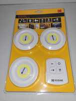3x Lampki Lampy bezprzewodowe Lampka Lampa LED Kodak + Pilot do Domu