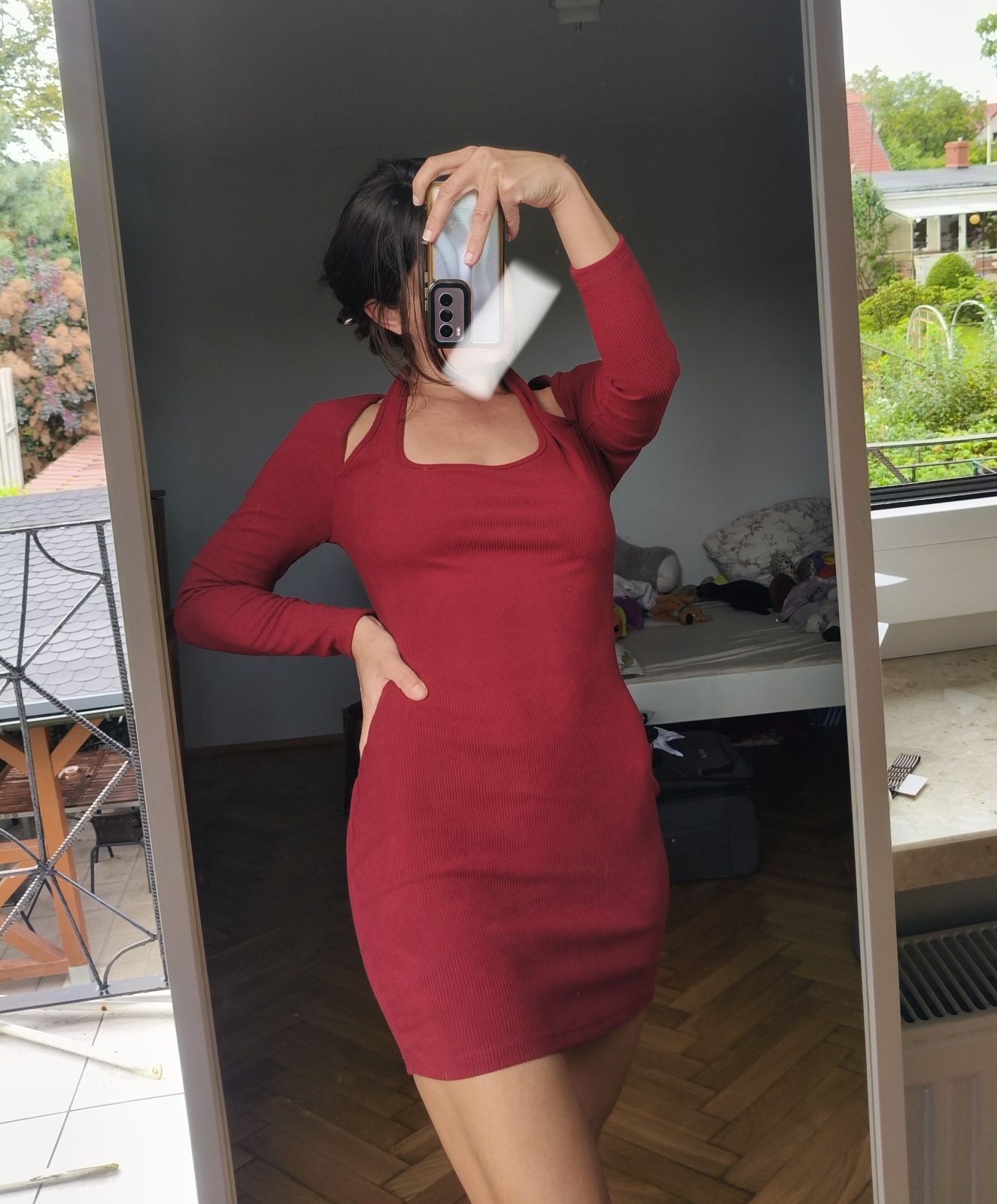 Nowa sukienka bandazowa prażek sukienka dress S M