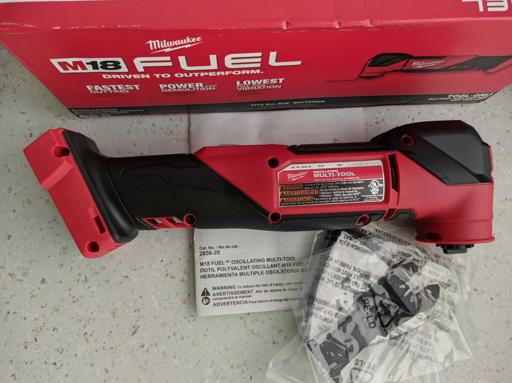 Бесщеточный мультирезак мультитул реноватор Milwaukee M18 FUEL 2836-20