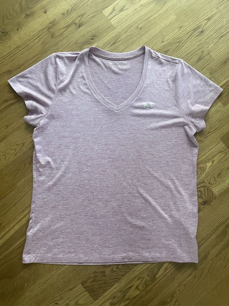 Koszulka Under armour roz XL sportowa fioletowa