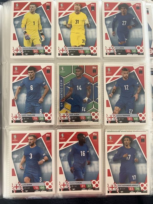 Set completo da seleção de Inglaterra