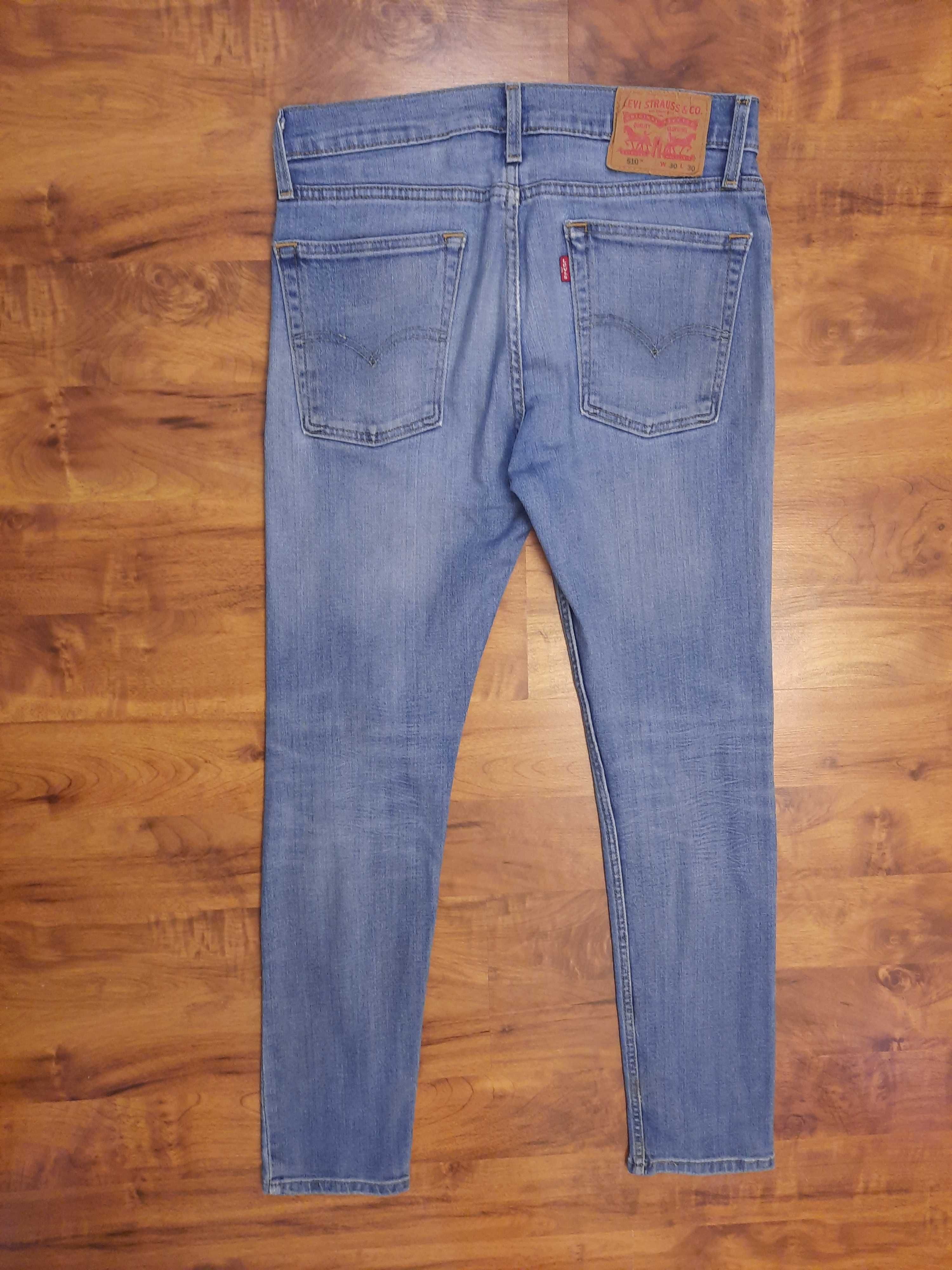 Spodnie jeansowe skinny slim fit jeansy Levis rozmiar W30 L30 S