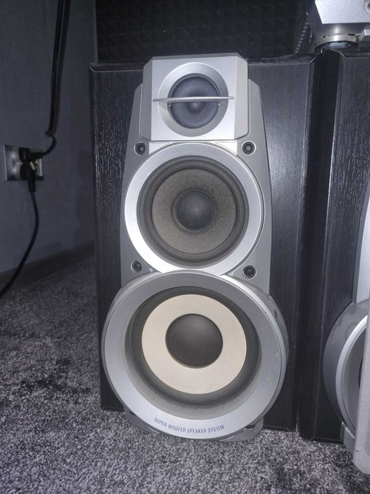 Technics wieża + głośniki zestaw do słuchania odtwarzania muzyki