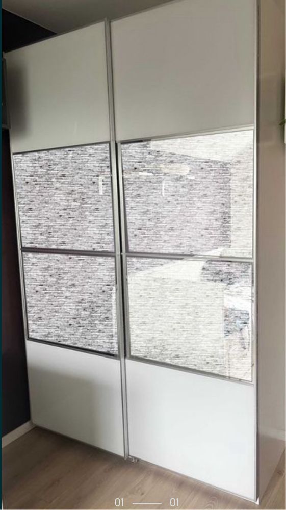 Szafa ikea pax / drzwi przesuwne z lustrem / dostawa gratis !