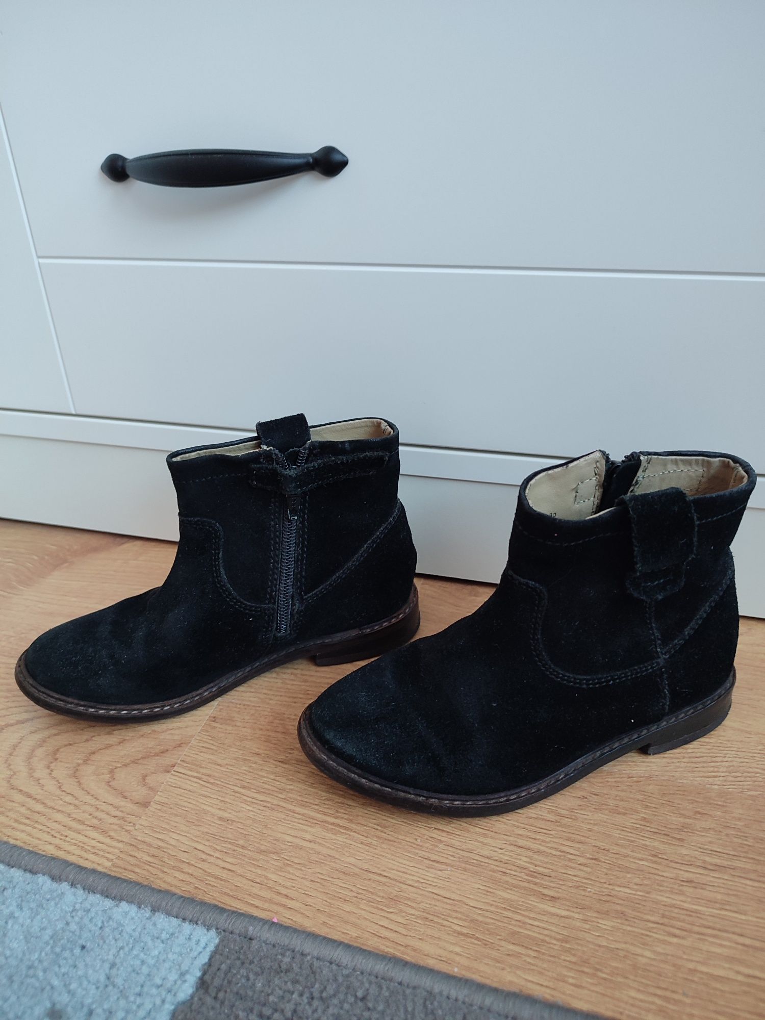 Botki dziewczęce zamszowe H&M r. 30 wiosenne