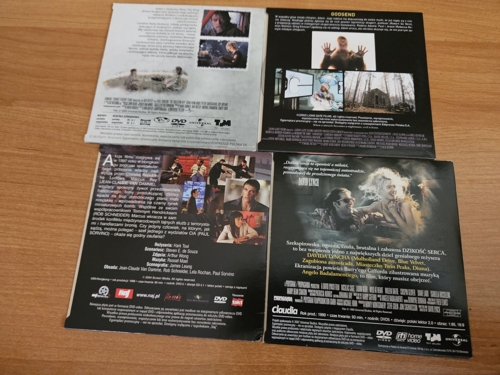 Zestaw 4 płyt dvd