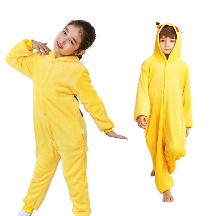 Piżama Onesie Kigurumi Kostium Przebranie Pikachu Dzieci 135-145cm