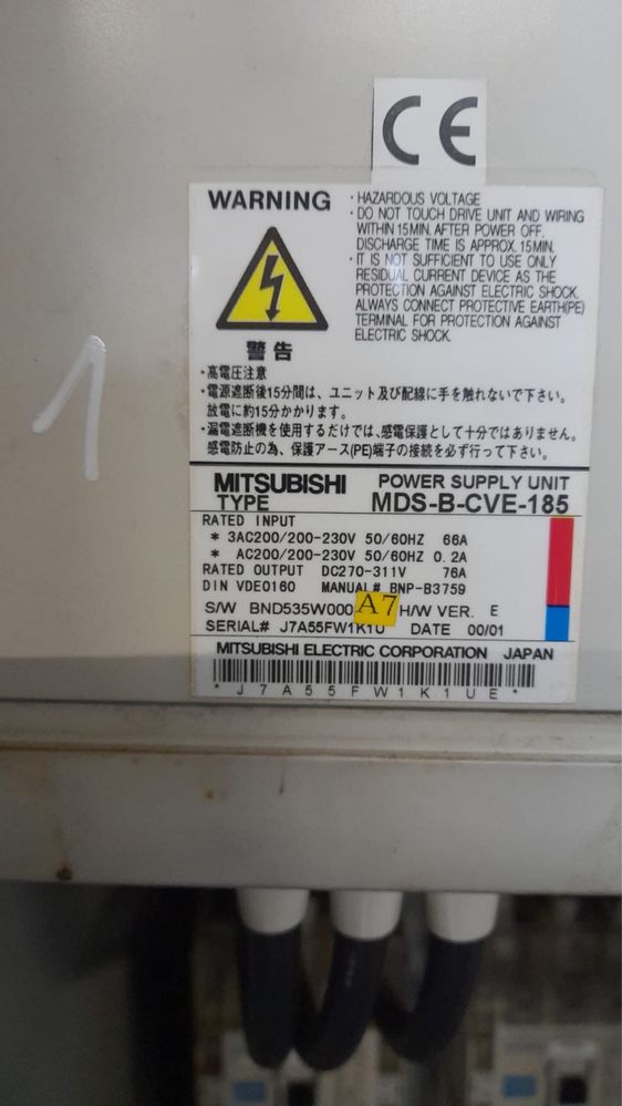 Mitsubishi Mds napęd MDS-B-CVE-300 Mazak