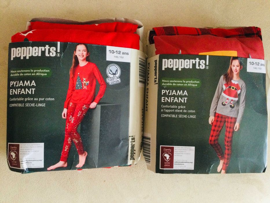 10-12 рок. Pepperts! Новорічна трикотажна піжама з  Різдвяним