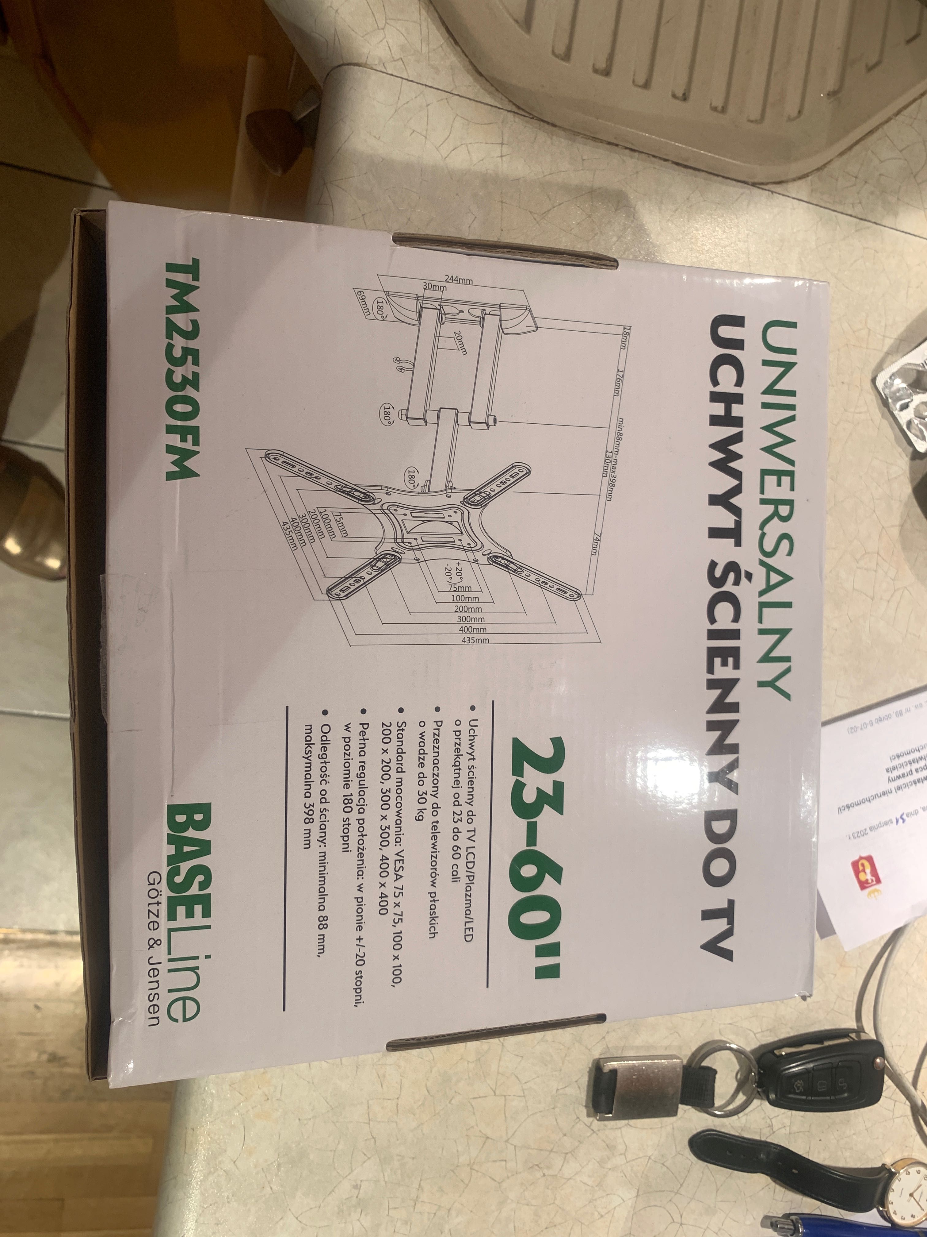 Uchwyt scienny do TV basel line 23-60’ NOWY uniwersalny