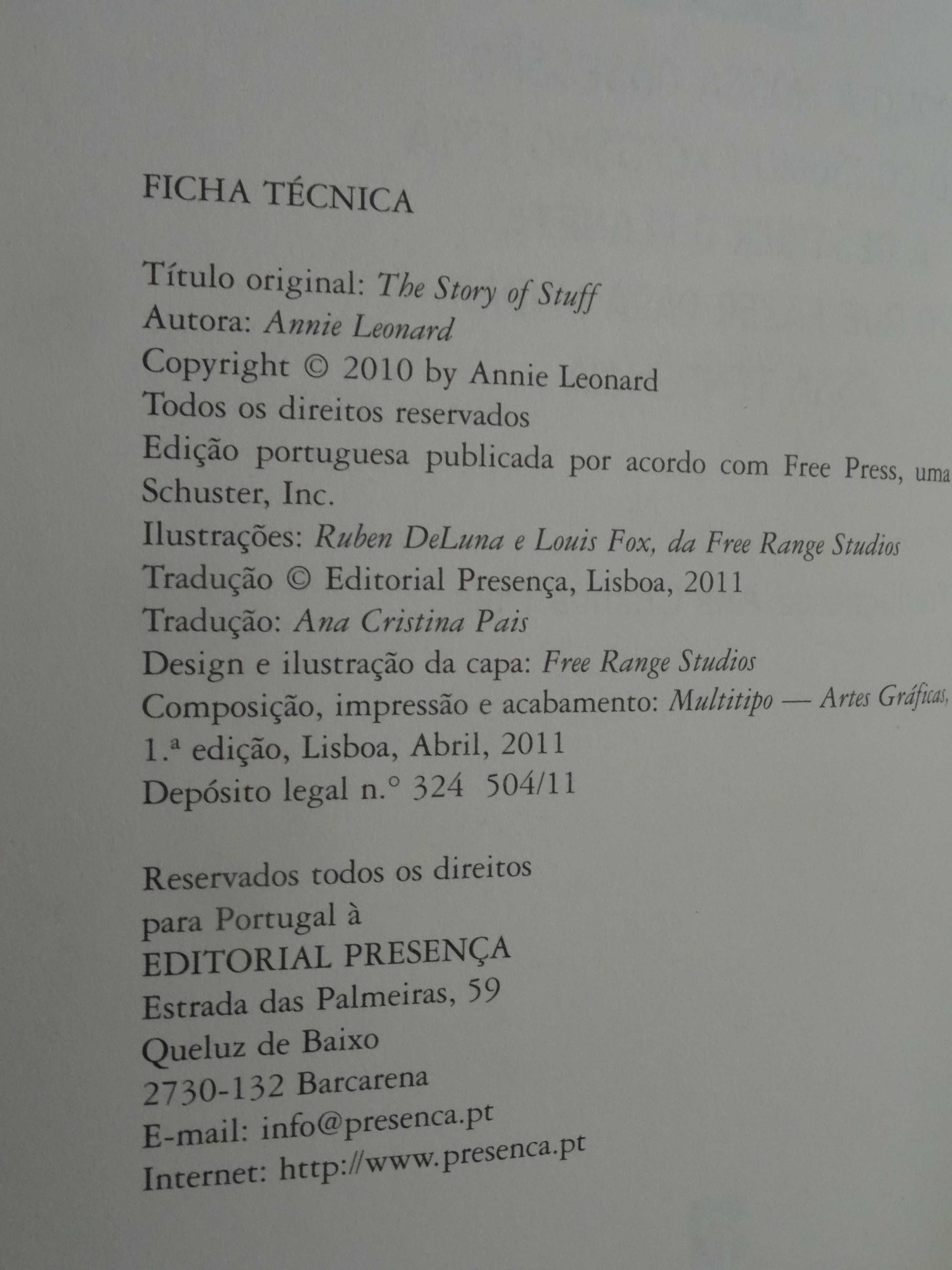 A História das Coisas de Annie Leonard - 1ª Edição