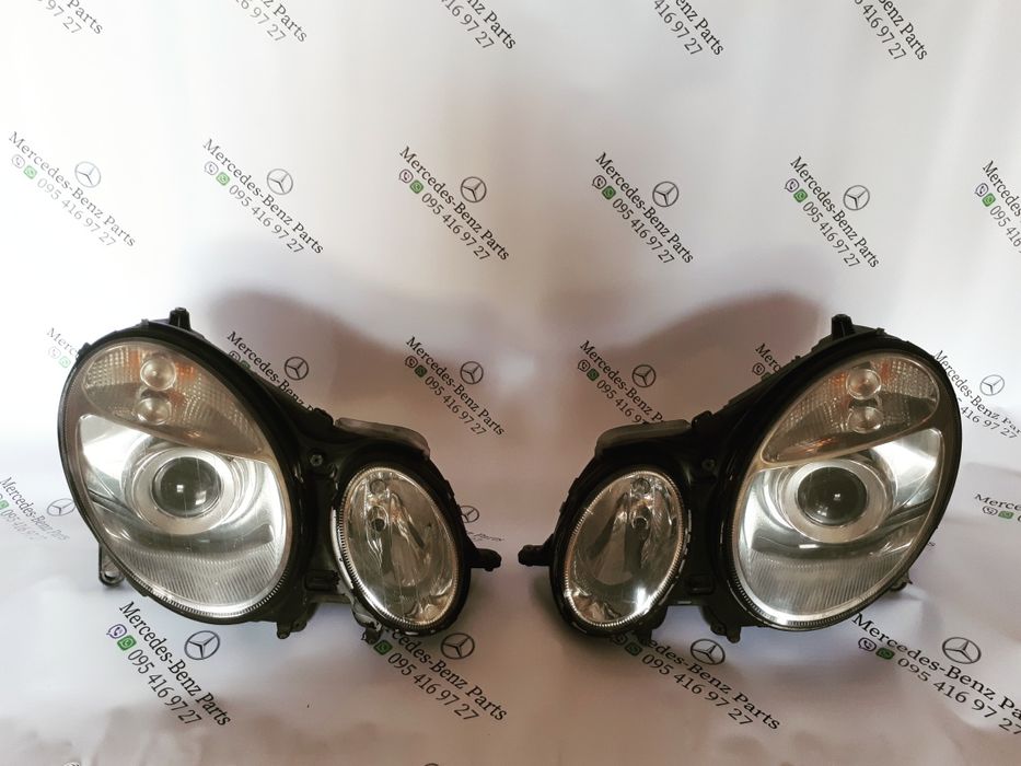 Mercedes e class w211 фари фары ксенон галоген блок ксенона w210