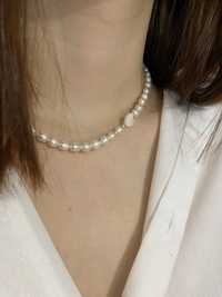Naszyjnik ręcznie wykonany perły naturalne