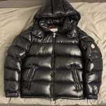 Kurtka meska czarna moncler maya rozmiar 2