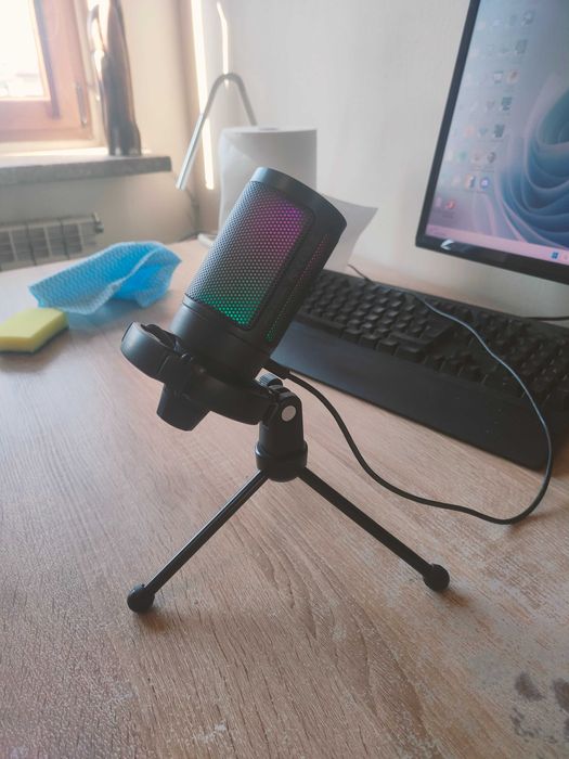 Mikrofon FIFINE AmpliGame A6V USB RGB z oryginalnym przewodem