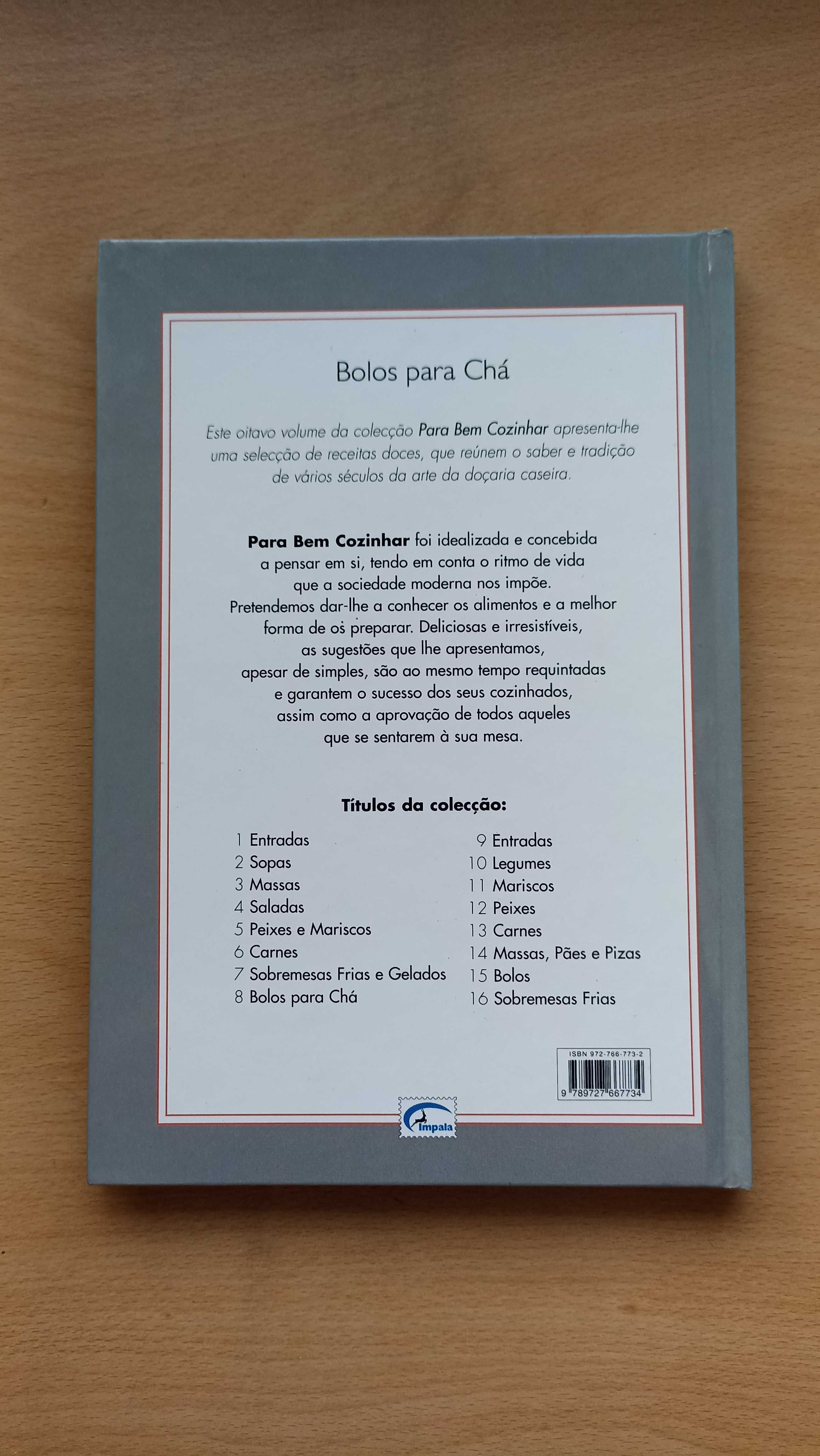 Livro "Para Bem Cozinhar: Bolos para Chá"