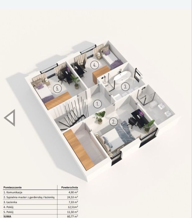 Dom jednorodzinny dwulokalowy w pobliżu puszczy