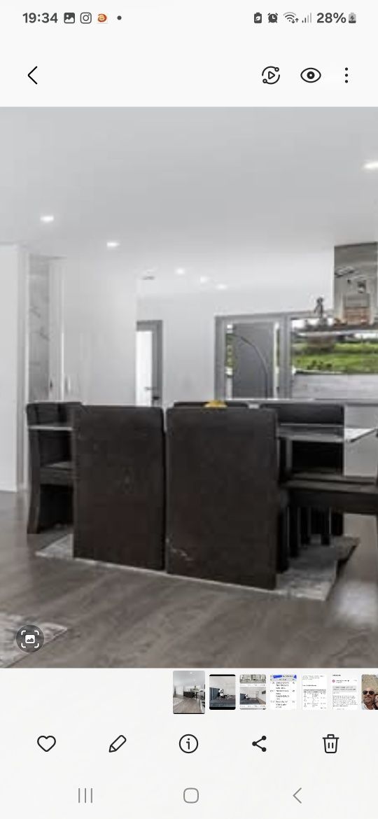 Excelente oportunidade! Vendo Mesa sala de jantar em vidro + 8 cadeira