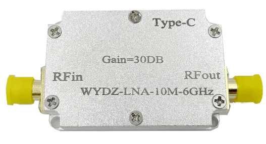 LNA підсилювач на 30 dB з частотами 10 МГц - 6 ГГЦ