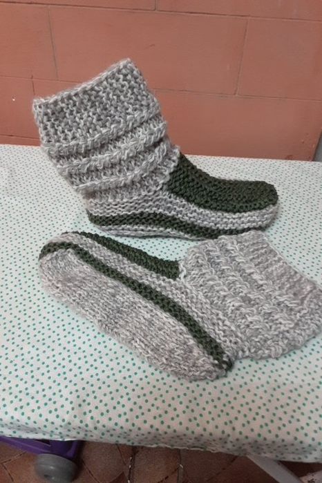 В'язані шкарпетки-чобітки