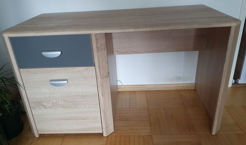 Biurko YOOP Dąb Sonoma/Szary Mat