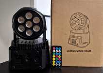 Lampa Dyskotekowa Wash Led Moving Head, Komis Jasło Czackiego