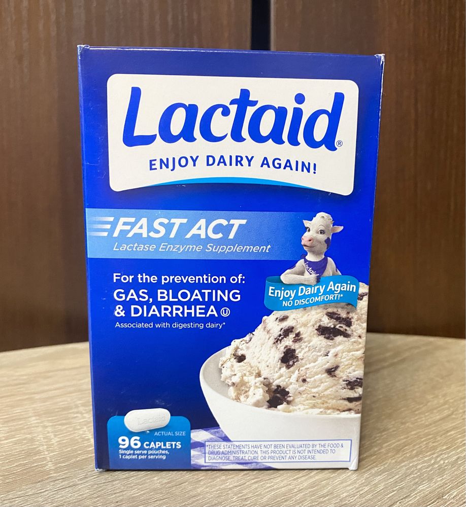 Kapsułki Lactaid Fast Act na nie tolerancję laktozy 96szt.