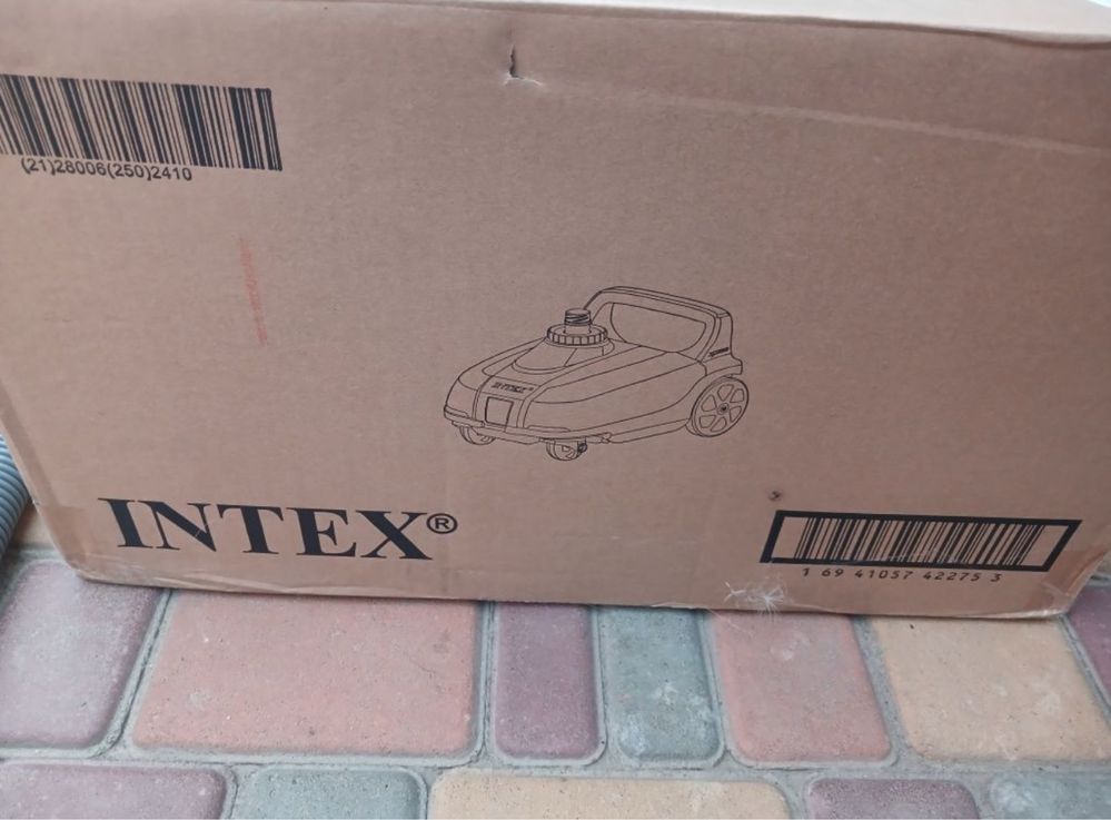 Пылесос робот Intex для бассейна чистка дна от мусора