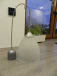 Lampa wisząca srebrna