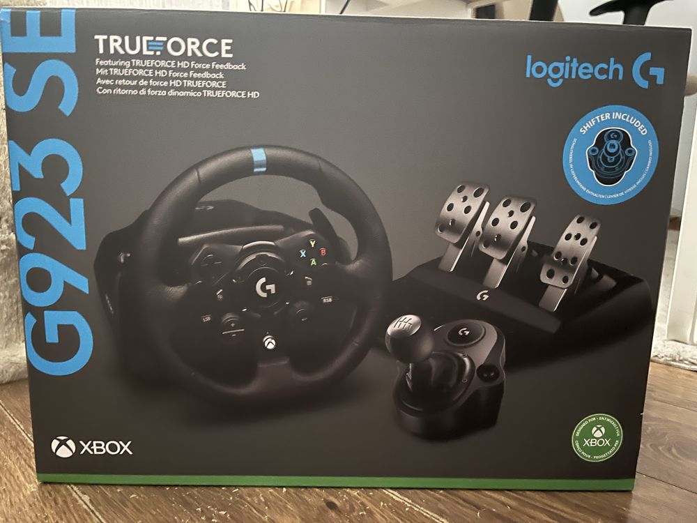 Witam sprzedam kierownice logitech g923 z shifterem.