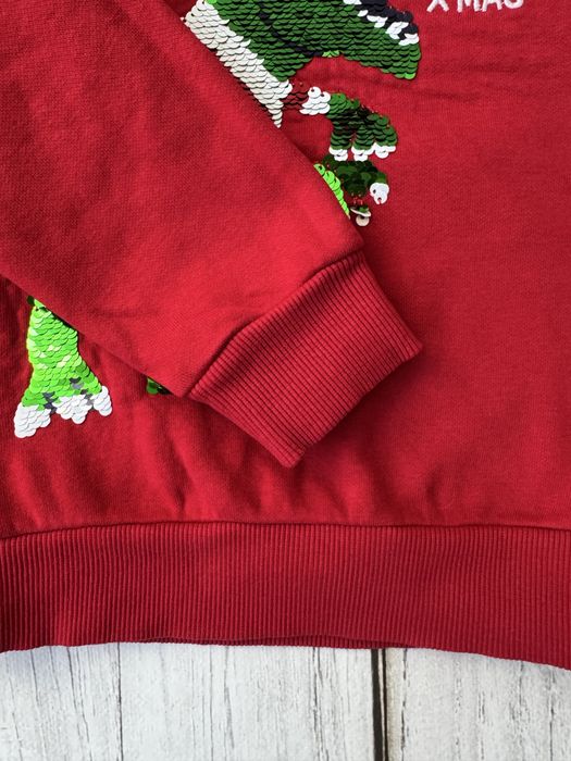 Świąteczna bluza C&A r. 110 dinozaur t-rex