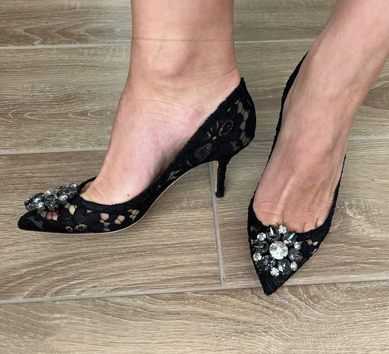 Черные туфли лодочки D&G Дольче и Габанна р.36-36.5 оригинал