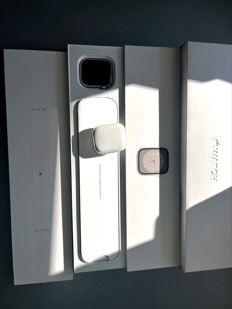 Apple Watch Series 8 41mm GPS 94% ІДЕАЛ епл вотч silver з коробкою
