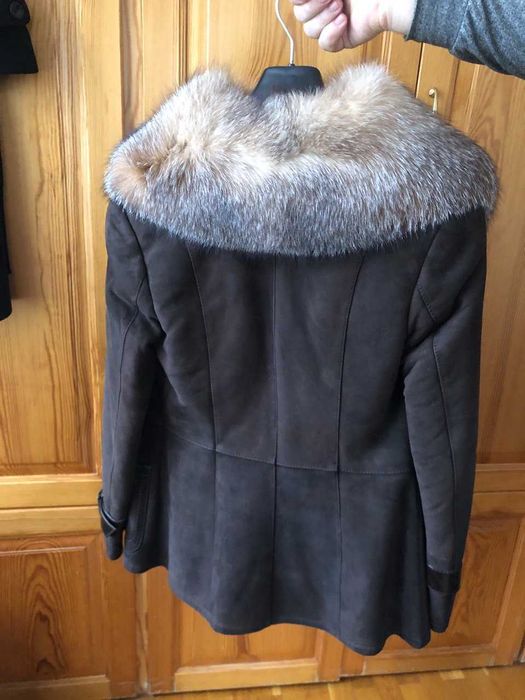 Итальянская дублёнка GAVARICCI из натуральной кожи и меха тосканы