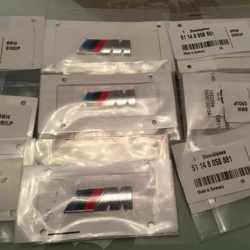 SÍMBOLO EMBLEMA LATERAL Guarda-lamas BMW M PERFORMANCE ORIGINAIL Novo