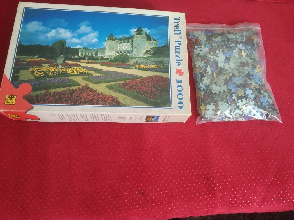 Trefl Puzzle 1000 układanka ogród pejzaż zamek