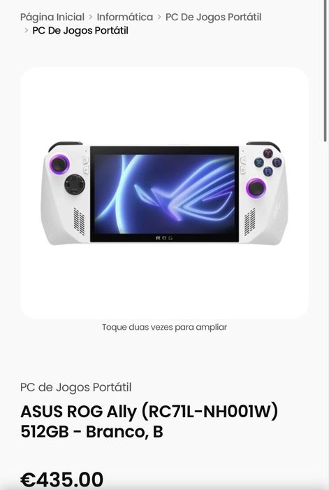 Rog Ally 2023 Pouco uso