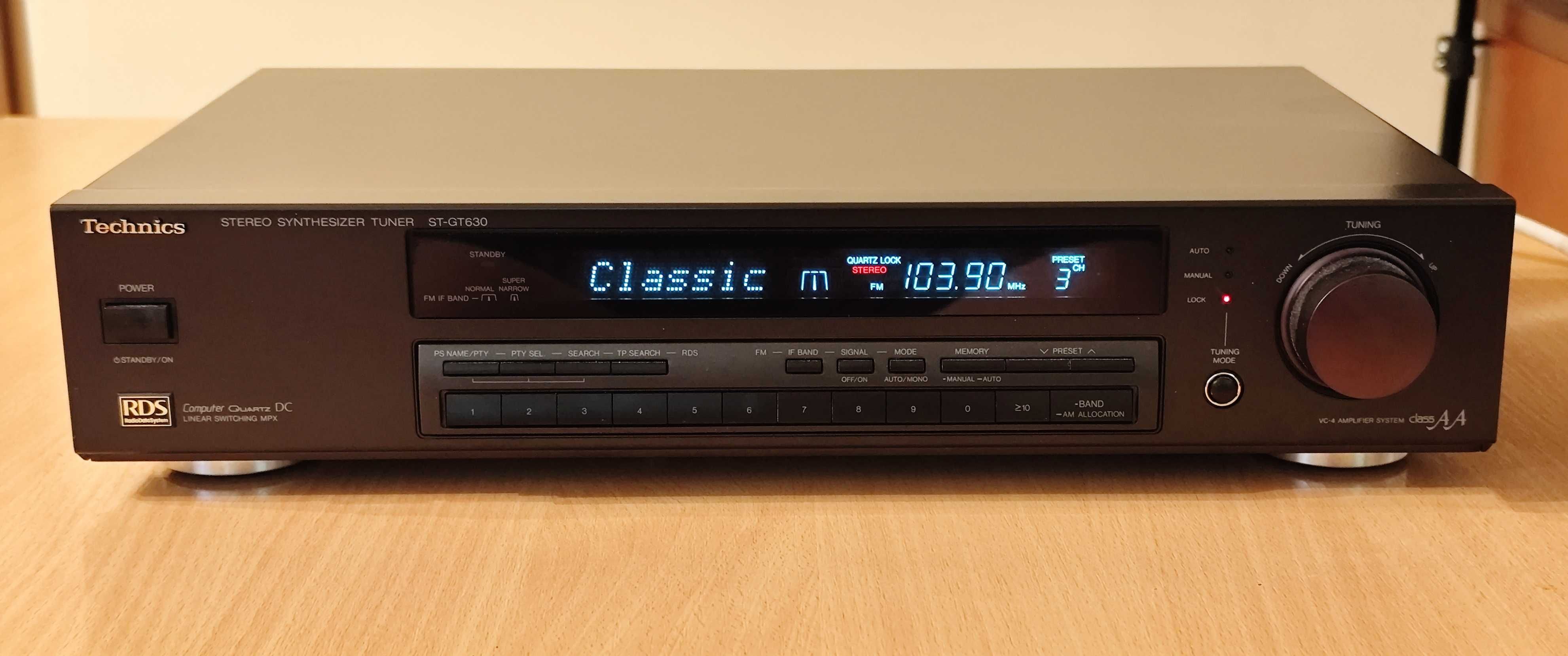 Technics ST-GT630 topowy tuner RDS STAN KOLEKCJONERSKI