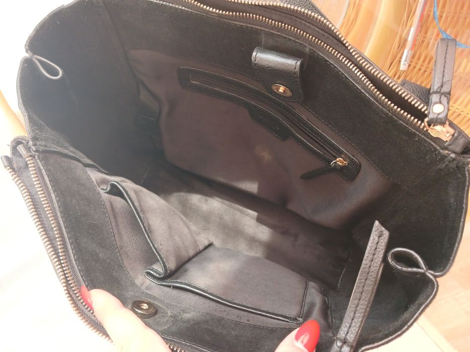 Шкіряна сумка шопер