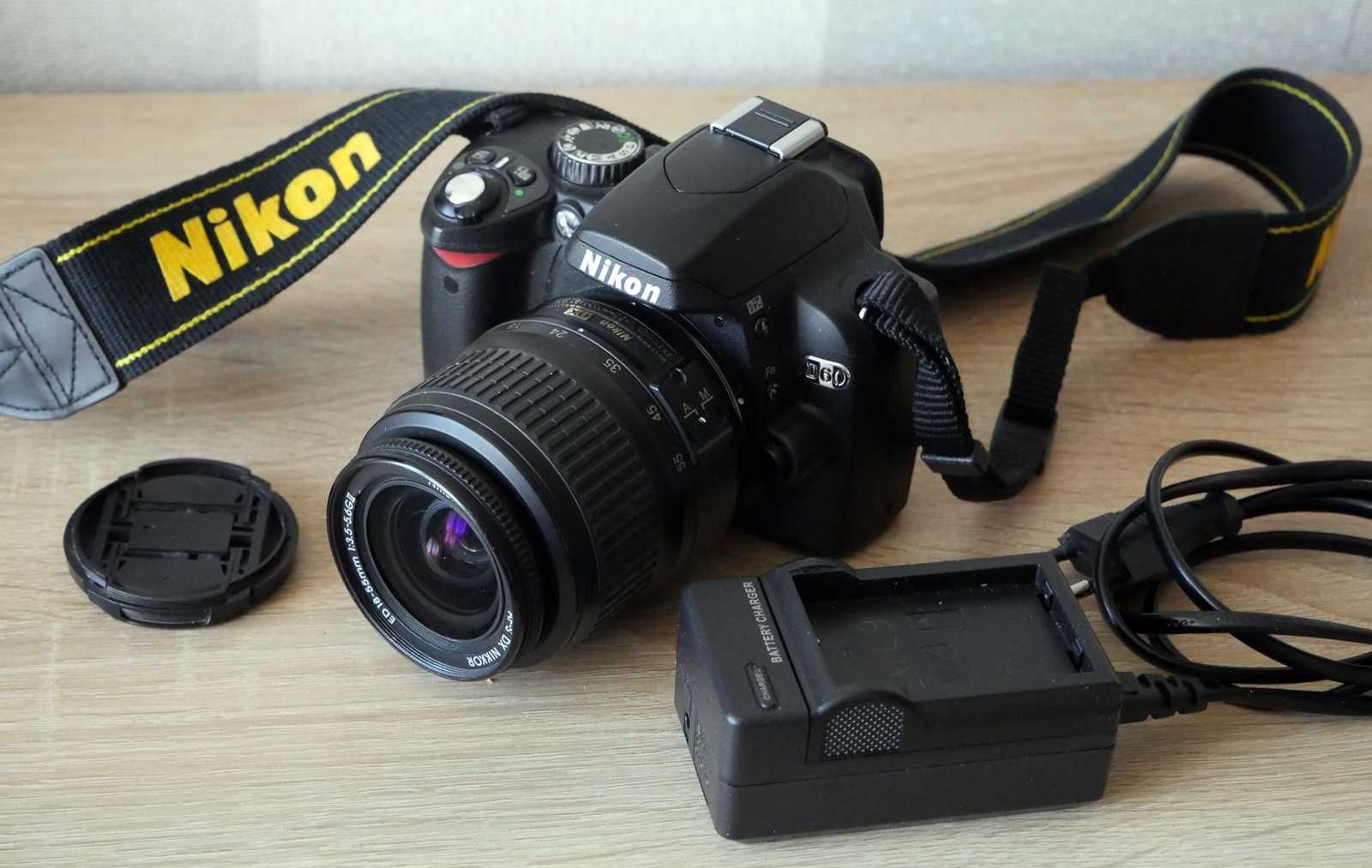 Aparat Nikon D60 jak nowy i torba do wyboru