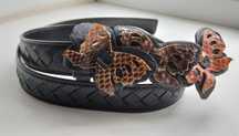 Пояс от Bottega Veneta коллекция Бабочки  в оригинальной  коже питона.