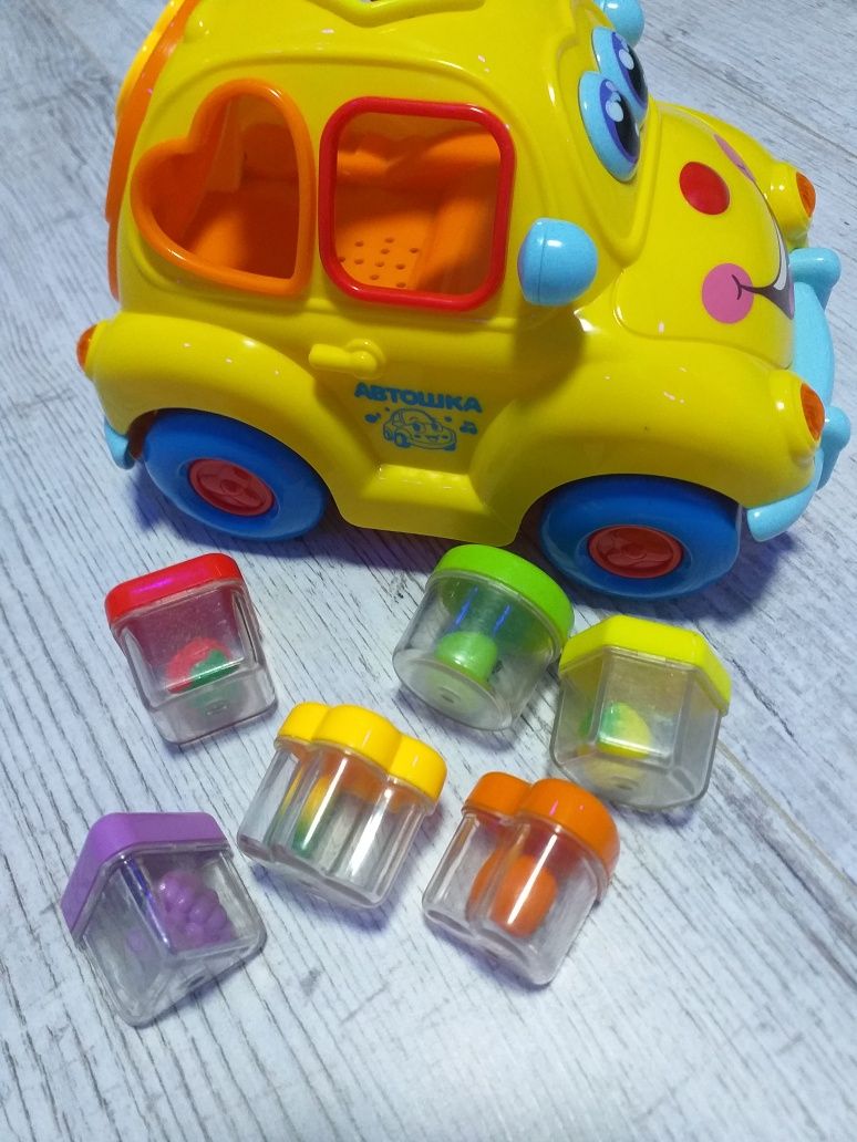Сортер музична іграшка-машинка "Автошка" Limo Toy