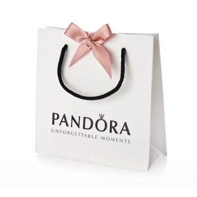 Подарунковий пакет Pandora з стрічкою, мішечок для прикрас Раndora