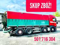 Skup zbóż- żyto pszenżyto owies pszenica - odbiór pompą samozaładowczą