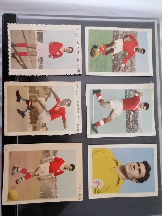 Cromos Internacionais da Bola 1955/56 (Benf)Espírito Santo Rogério,etc
